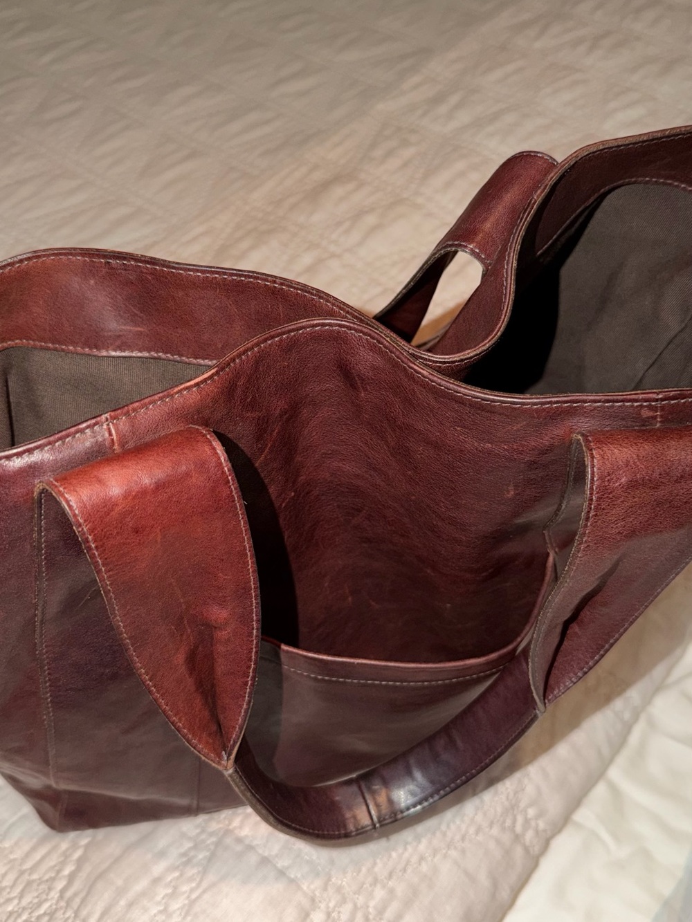 IL BISONTE BEAUTIFUL LEATHER BAG Pristine - Picture 6 of 7